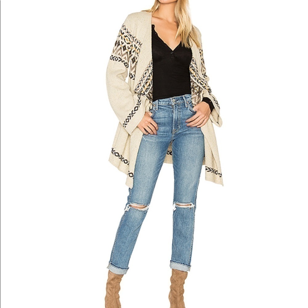 NWT Chaser Drape Front Cardigan Vintage Sweater M